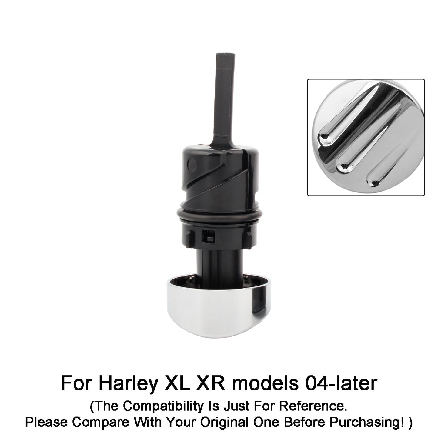 Bouchon de réservoir de jauge d'huile pour Sportster XL883 XL1200 04-16