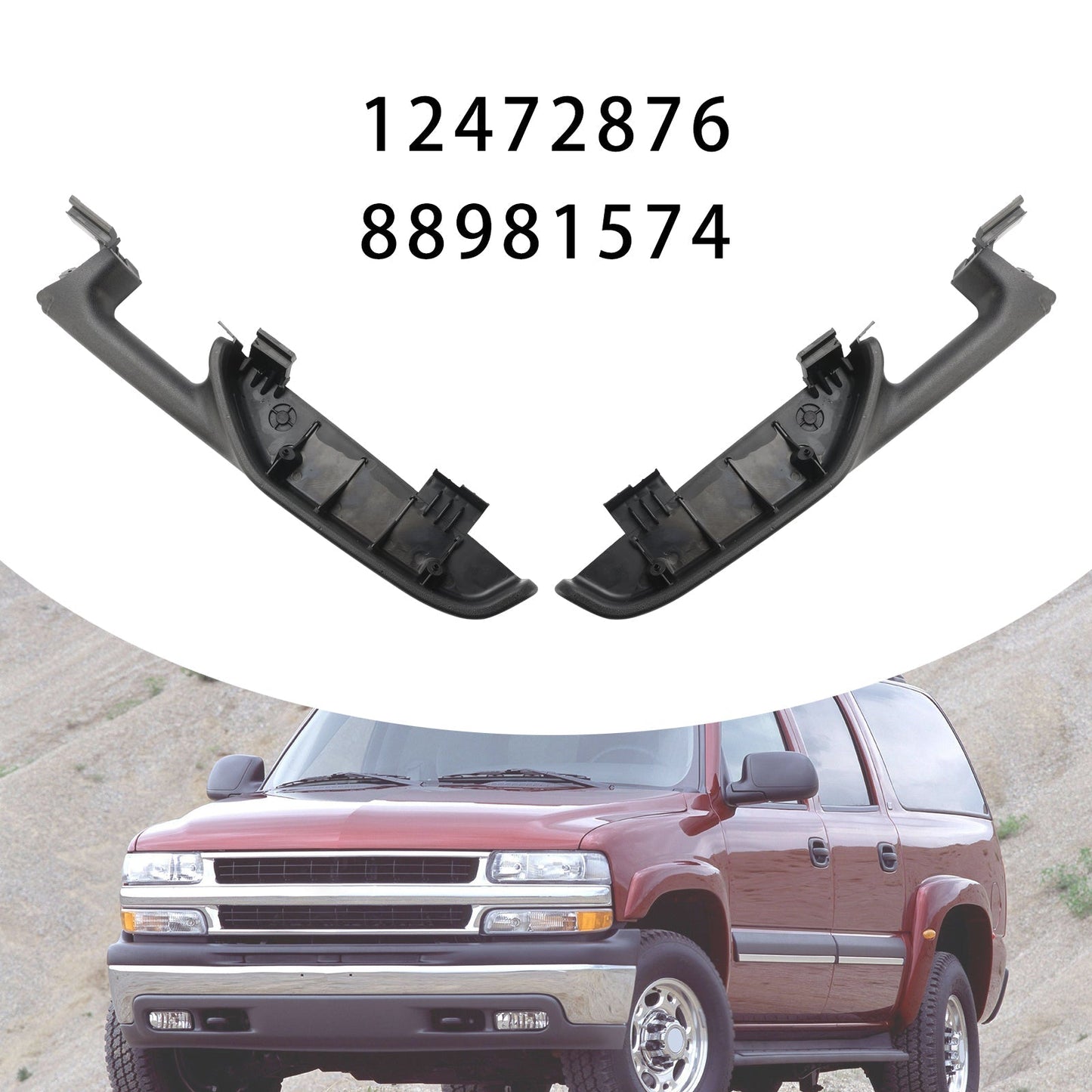 1999-2006 Chevy Suburban Tahoe Escalade Avalanche Front Left+Right Door Armrest Handle 12472876 88981574