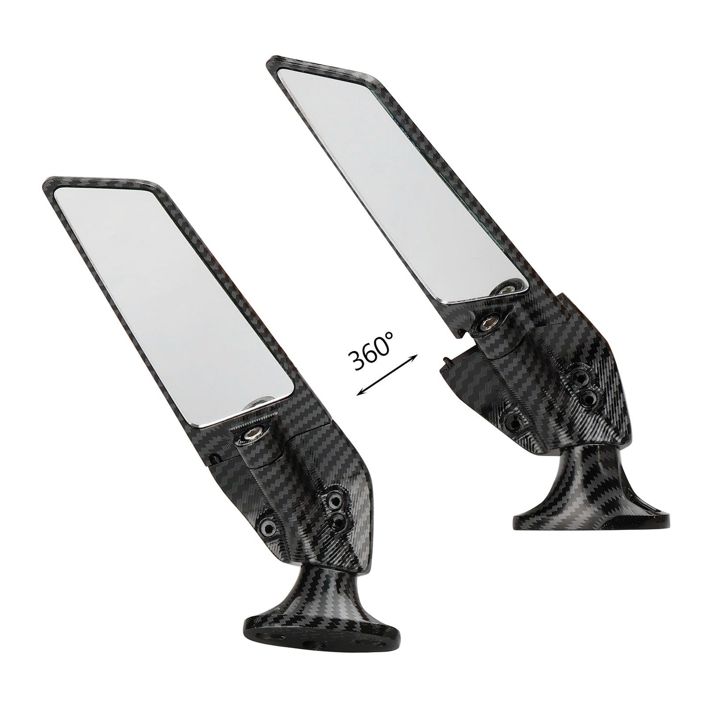 Rétroviseurs à aileron pivotant pour Honda CBR600RR 03-12 et CBR600F 11-14