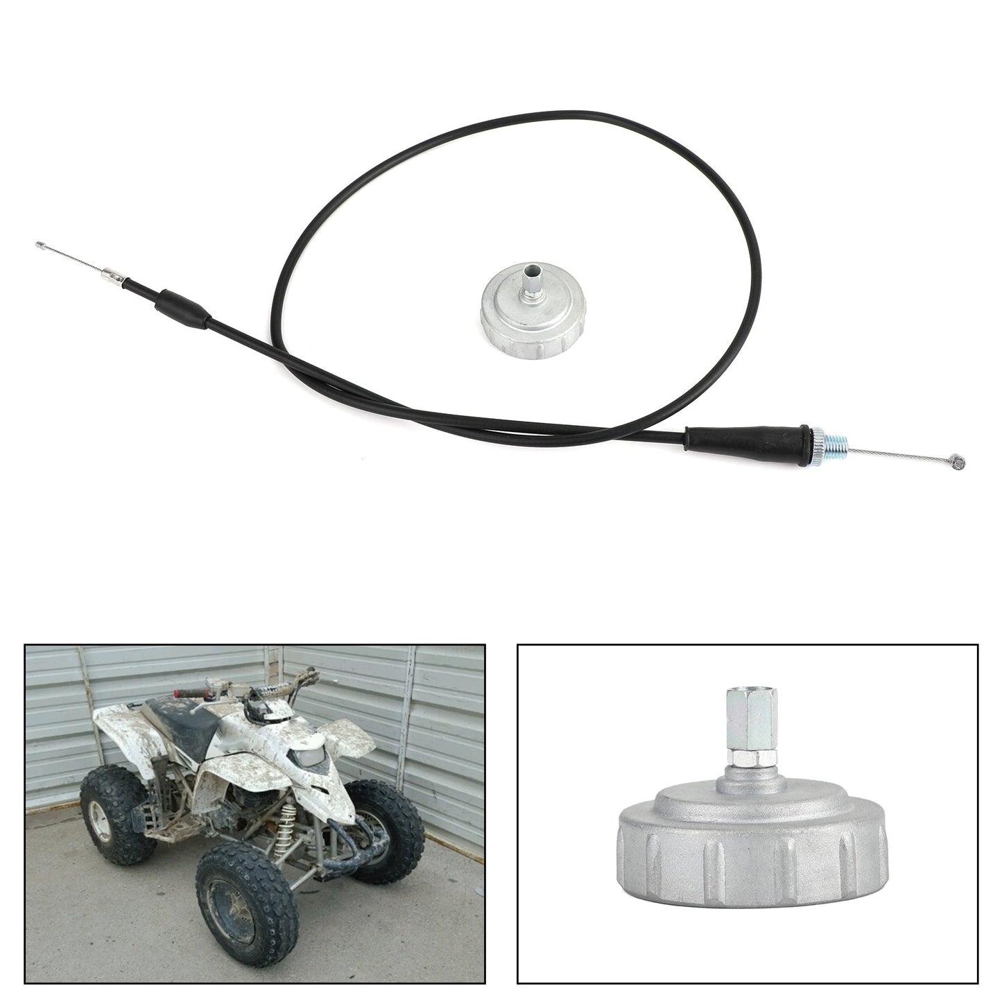 Câble d'accélérateur Yamaha + capuchon pour Yamaha Blaster 200 YFS200 1988-2006