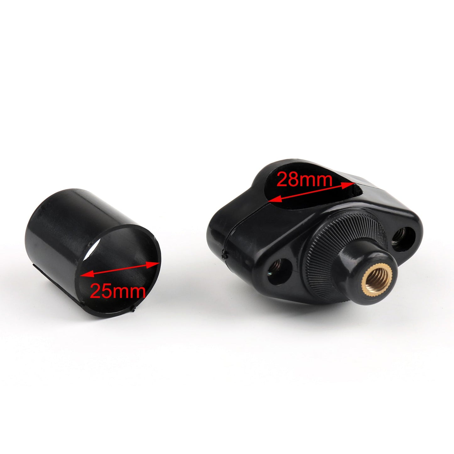 Kit de fixation rapide pour pare-brise, colliers de serrage pour guidon 1"25 mm et 1 1/8"28 mm