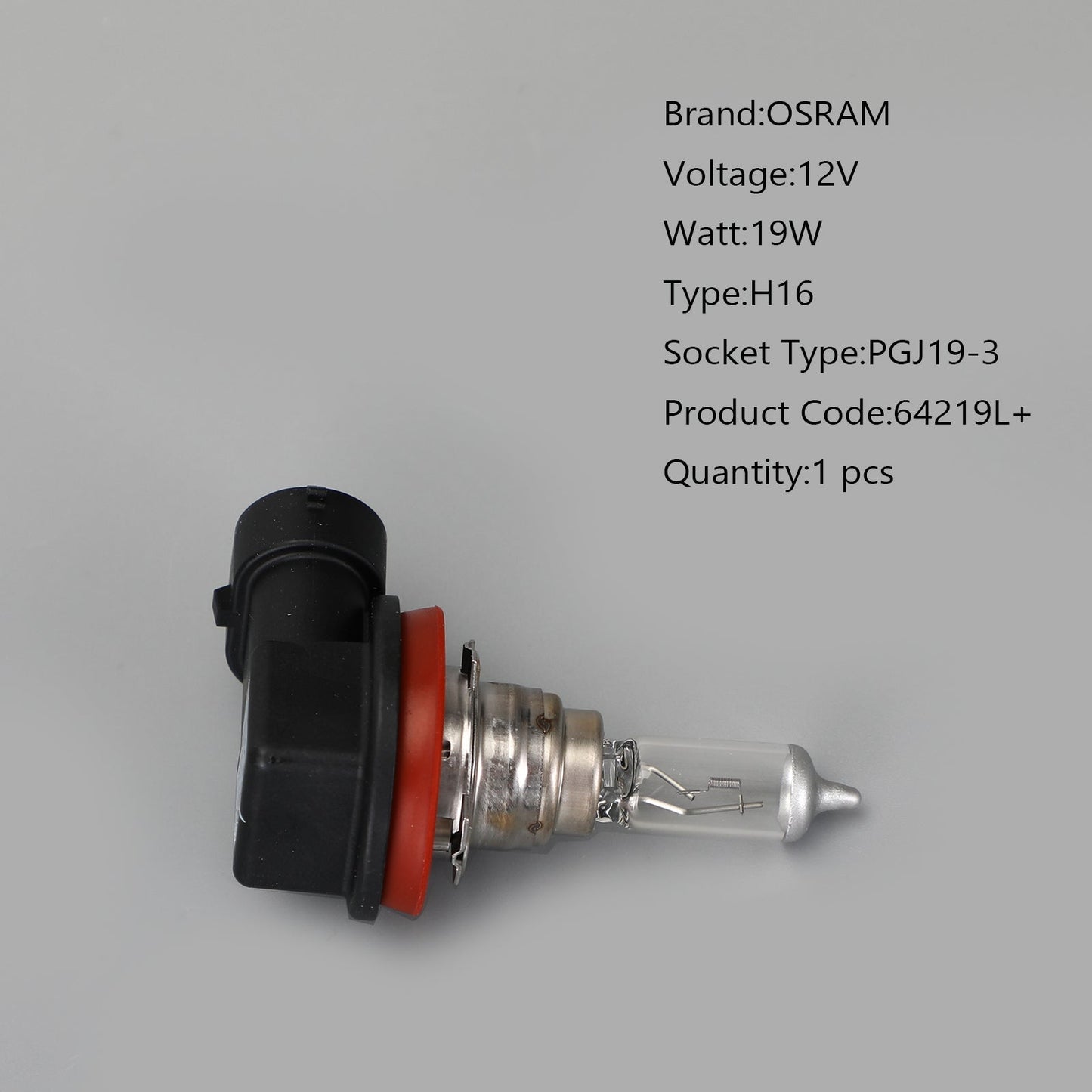 Ampoule de phare de voiture H16 OSRAM PGJ19-3 12 V 19 W 64219L+