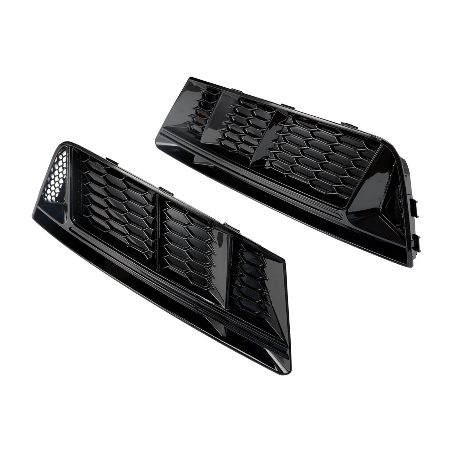 2016-2018 Audi A4 B9 Standard Version RS4 Style Front Fog Light Grill Lower Bumper Chrome