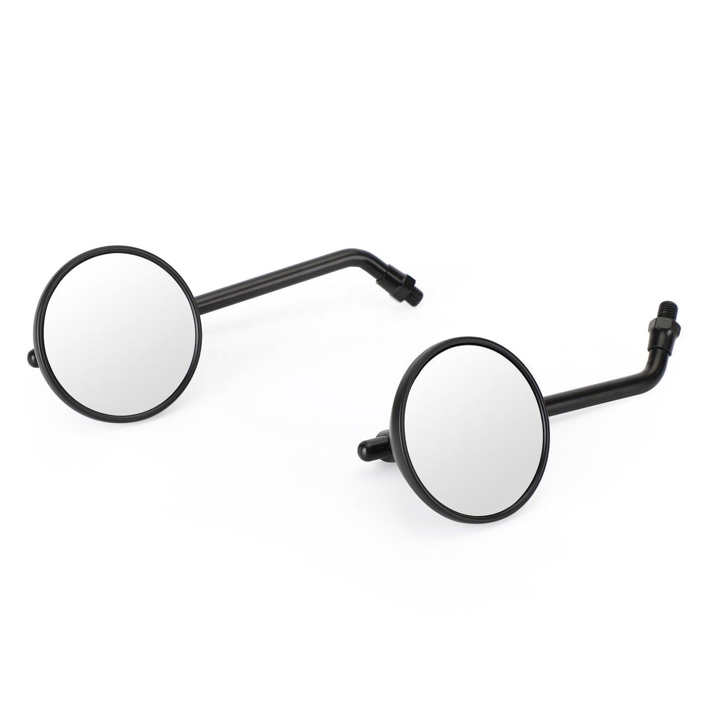 Rétroviseurs noirs classiques droit et gauche 10 mm pour Honda CB Shadow Cruiser