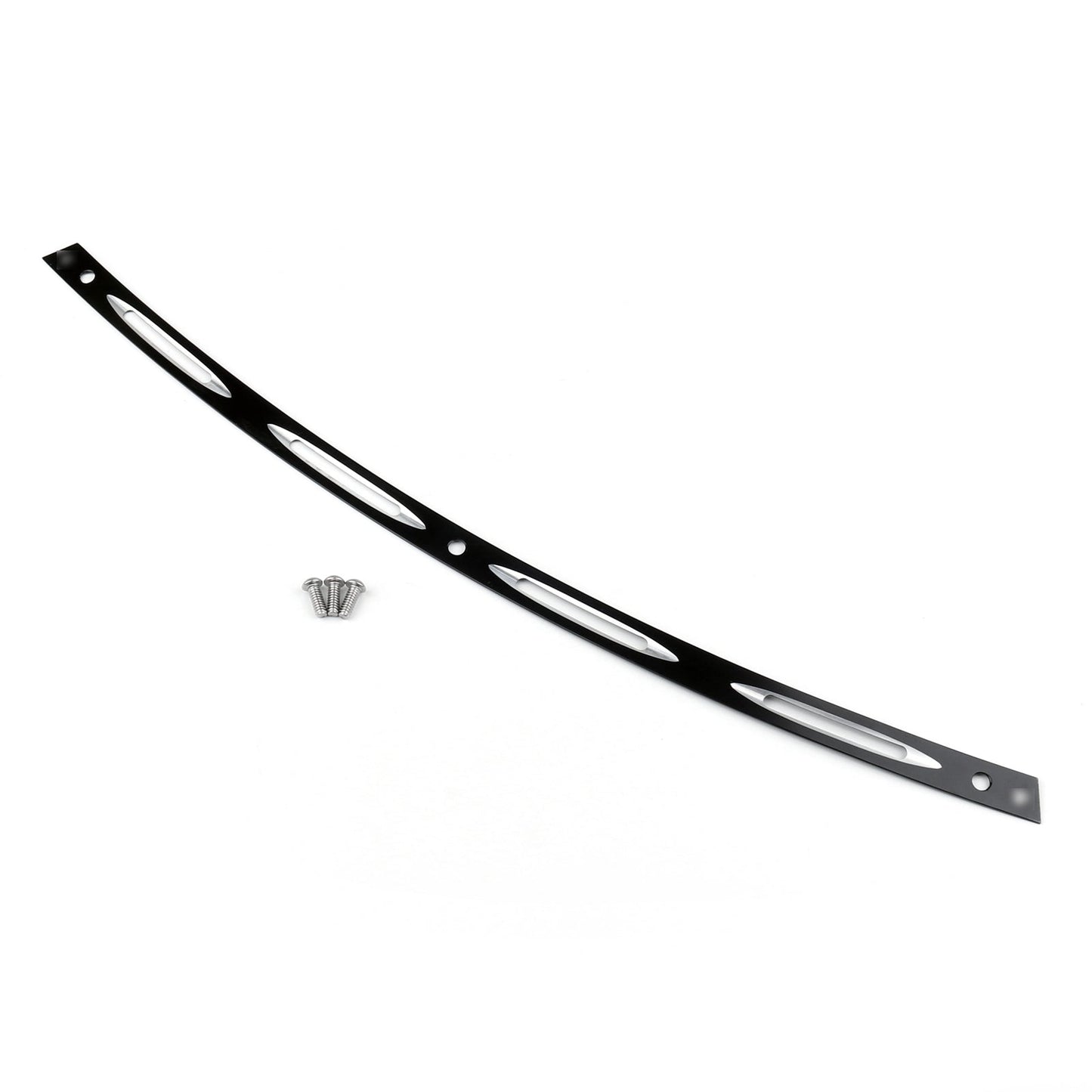 Garniture de pare-chocs noire découpée CNC pour Touring Electra Glide FLHT FLHX 1996-2013