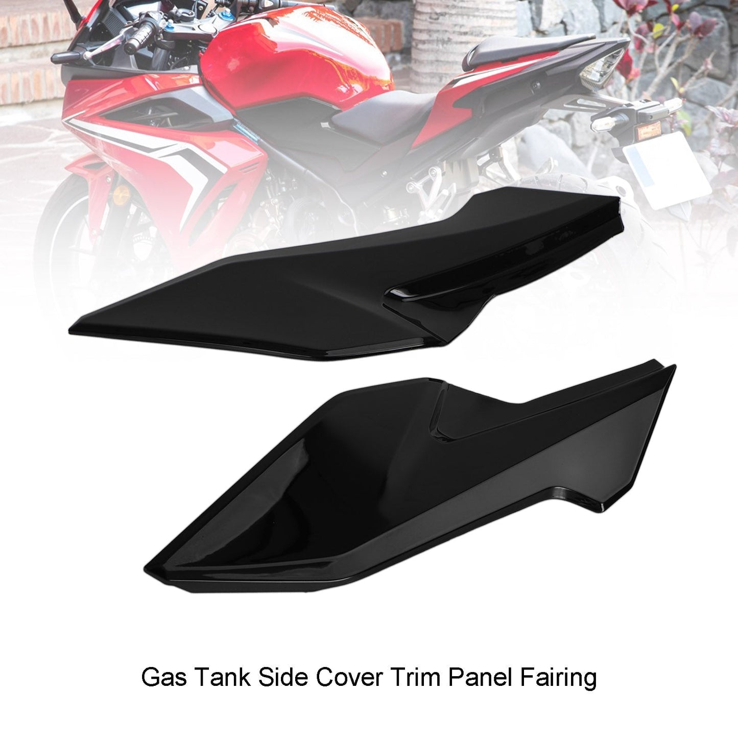 Carénage de couvercle latéral de réservoir d'essence pour HONDA CBR500R 2019-2021, noir
