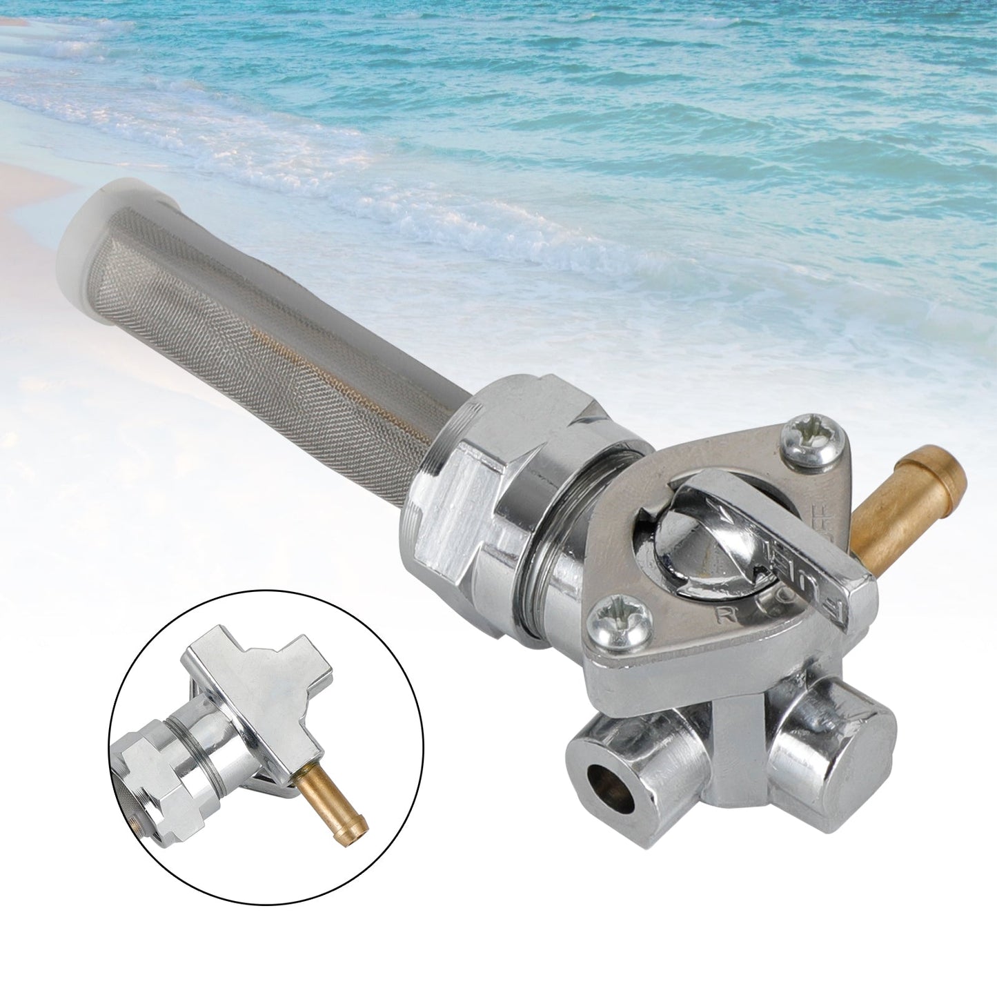 Robinet de réservoir d'essence pour FLHS FLHTC Touring 1989-90 FLST 86-90