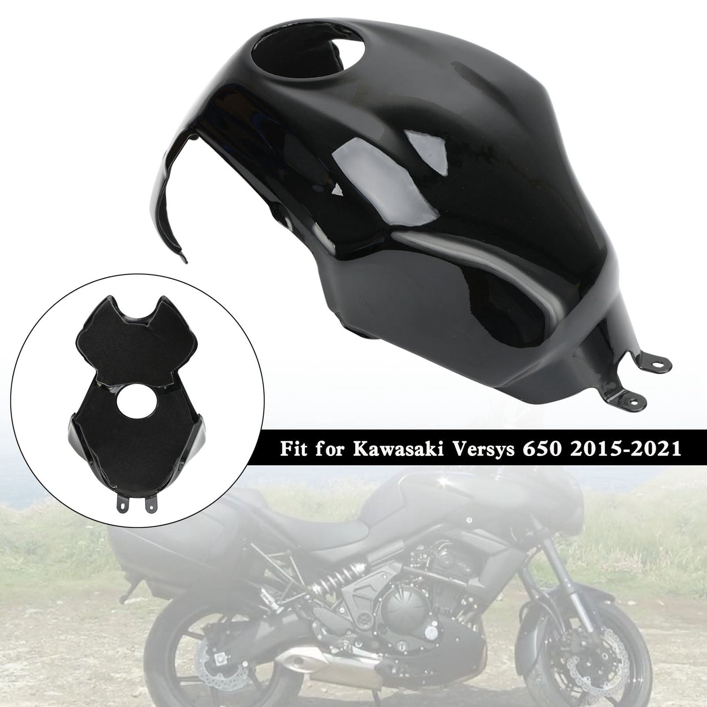Protection de carénage de couvercle de réservoir d'essence pour Kawasaki Versys 650 2015-2021