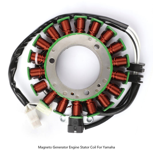 Bobina del estator del motor del generador magnético compatible con Yamaha XVS1100AT, V-Star Silverado (2003-2011), XVS1100 Drag Star Classic (2003-2008), V-Star Custom (2004-2011).