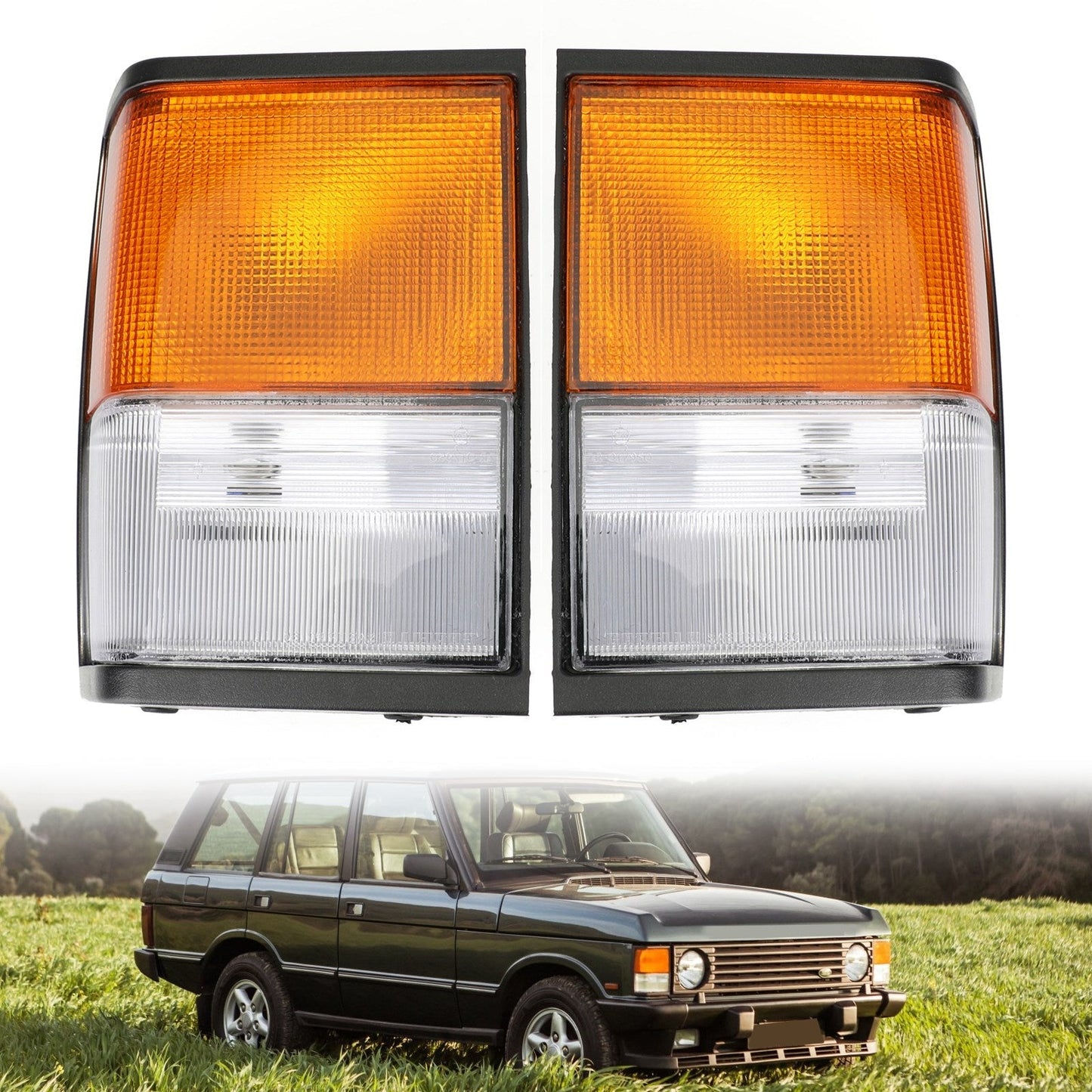 Feux d'angle neufs et transparents pour Land Rover Range Rover Classic 1987-1995