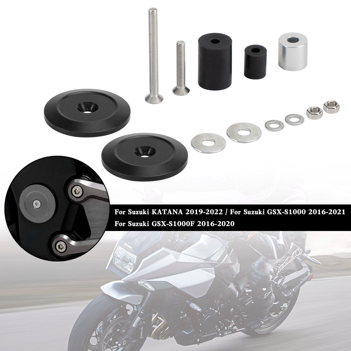 Bouchon de pivot de bras oscillant pour Suzuki Katana GSX-S1000 GSX-S1000F 2016-2021