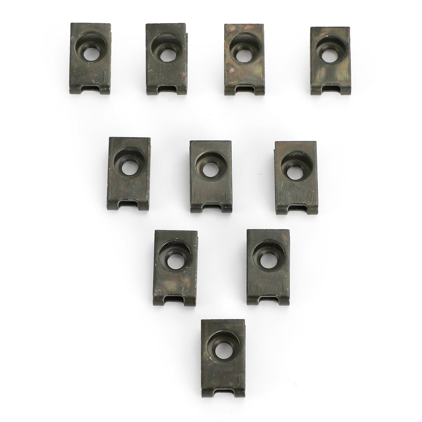 M5 5MM THREAD ZINC PLATED SPRING SPIRE C CLIPS U NUTS SPEEDCLIPS CHIMNEY QTY 10