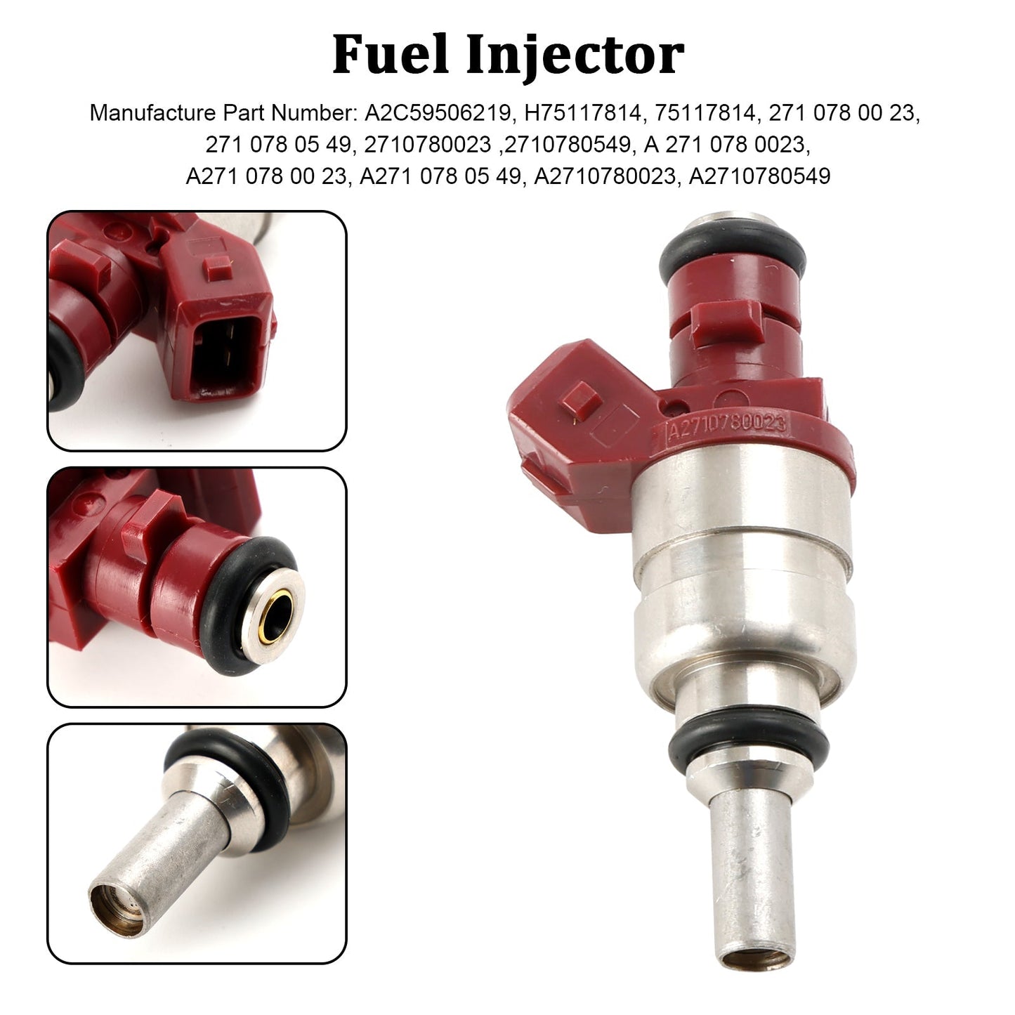 MERCEDES-BENZ C-CLASS W203 W204 CL203 S203 S204 1.8L Fuel Injector A2710780023 A2C59506219