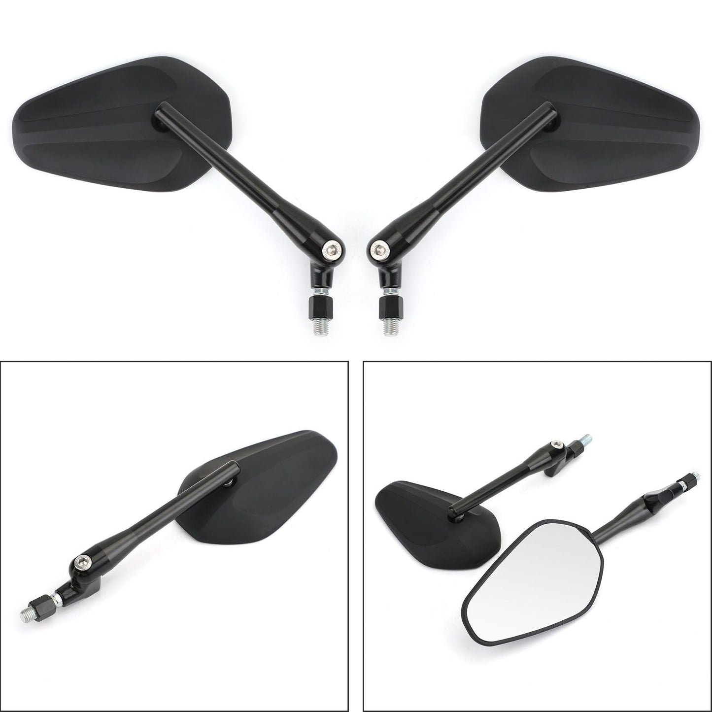 Rétroviseurs latéraux gauche et droit personnalisés pour moto M10 10 mm