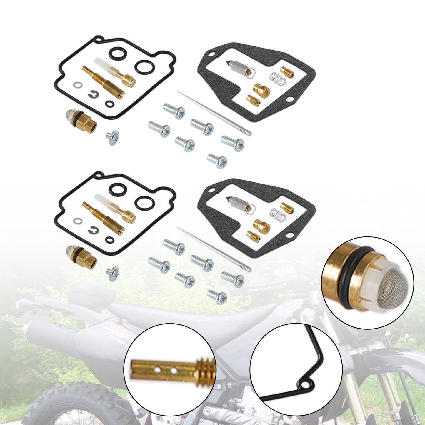 2001-2007 Suzuki DRZ250 DR-Z250 2SET 1003-0735 Carburetor Rebuild Repair Kit