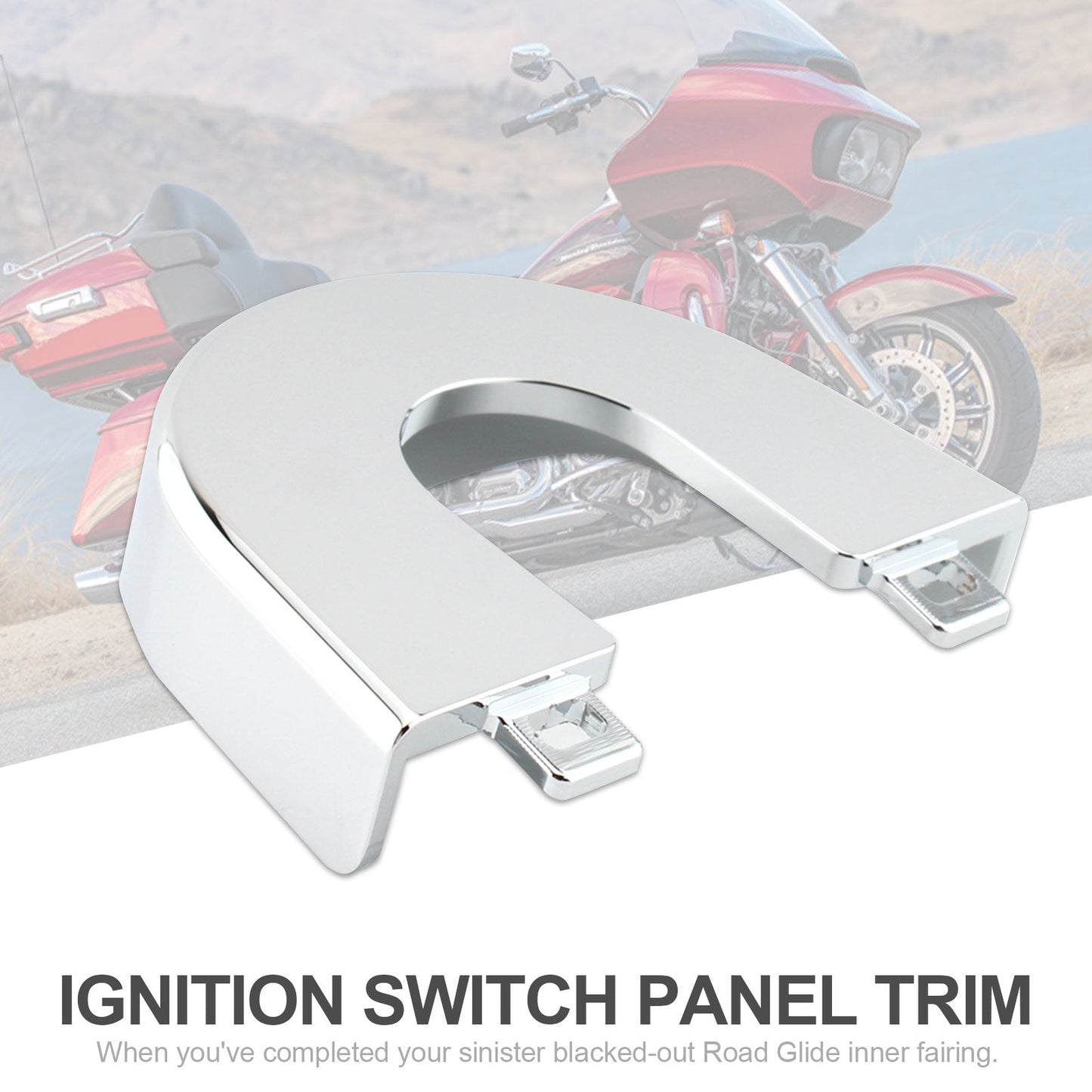 Garniture de panneau d'interrupteur d'allumage en aluminium spécial Touring Road Glide 15-22 pour