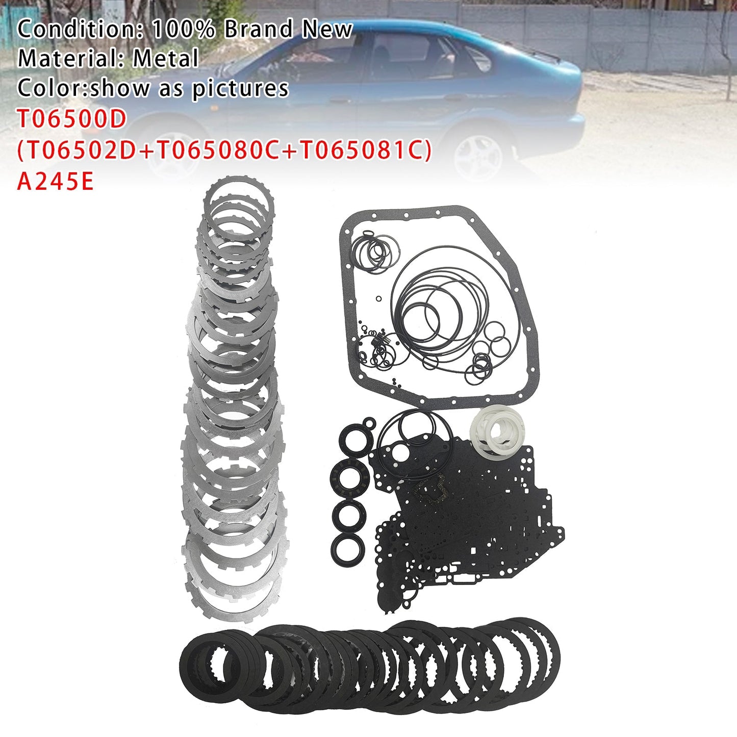 Kit de reconstruction de transmission principale et disques d'embrayage pour Toyota Corolla 4 SP FWD L4 1,8 L 1993-2008 A245E T06500D