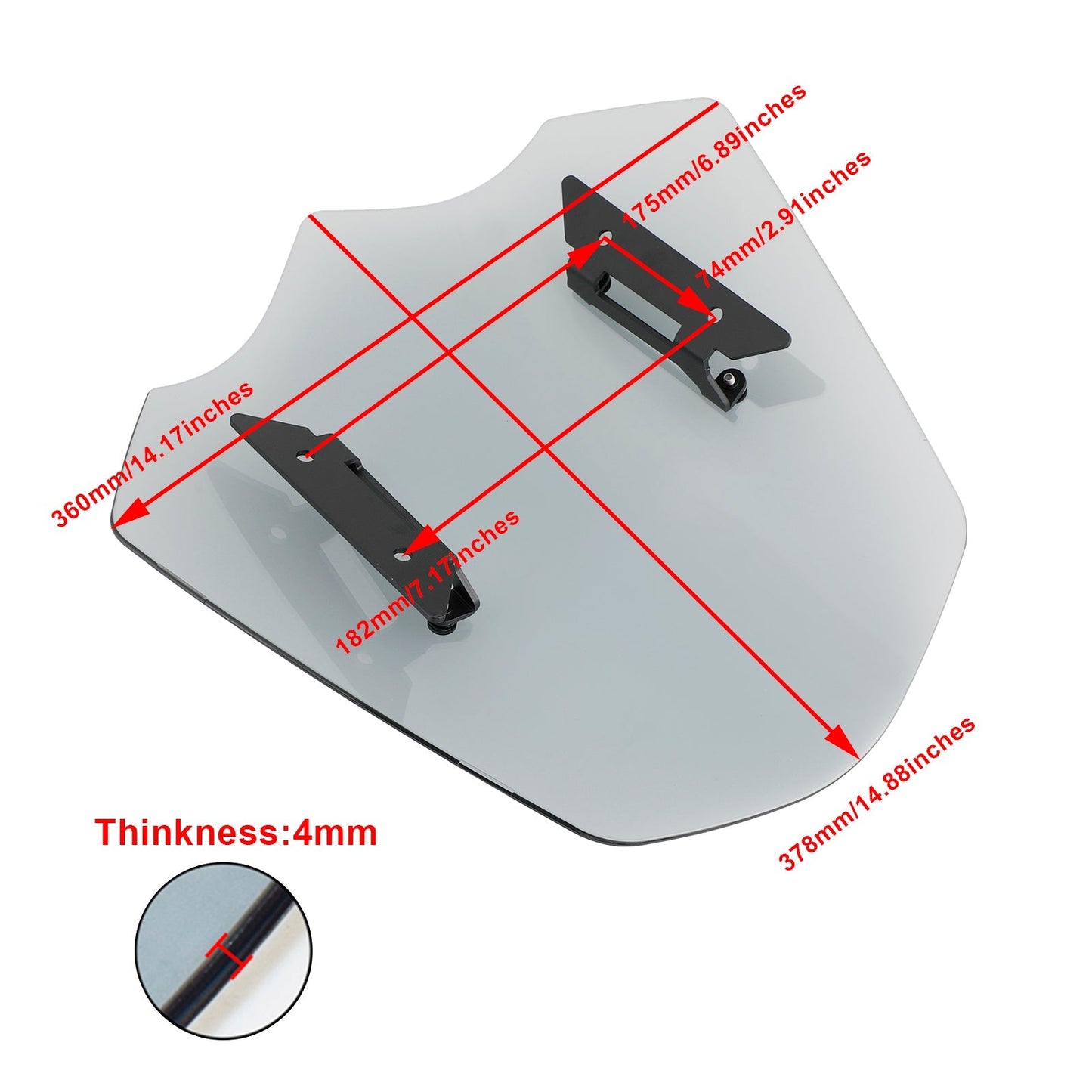 Pare-brise pour Trirumph Rocket 3 3R GT 2020-2022