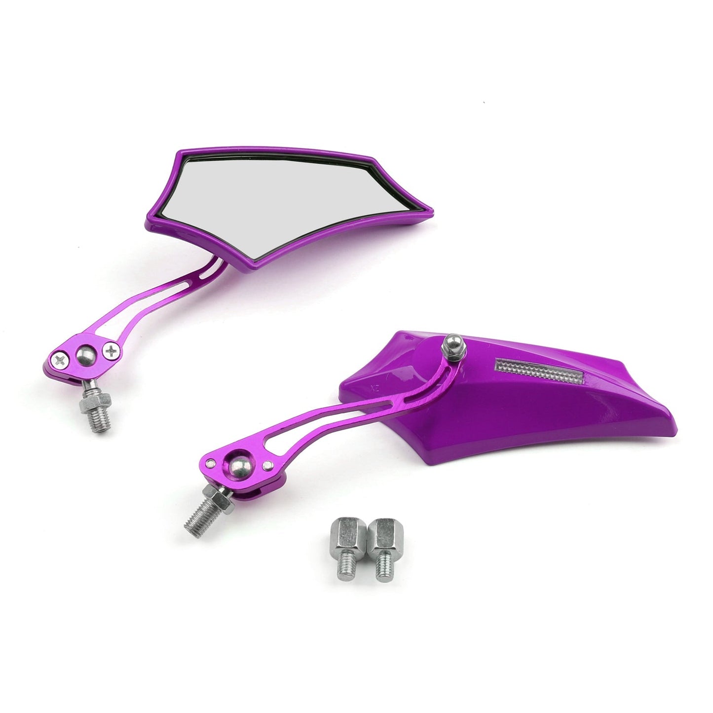 Rétroviseurs pour moto, chopper, cruiser, street, dirt bike, 8 mm, 10 mm