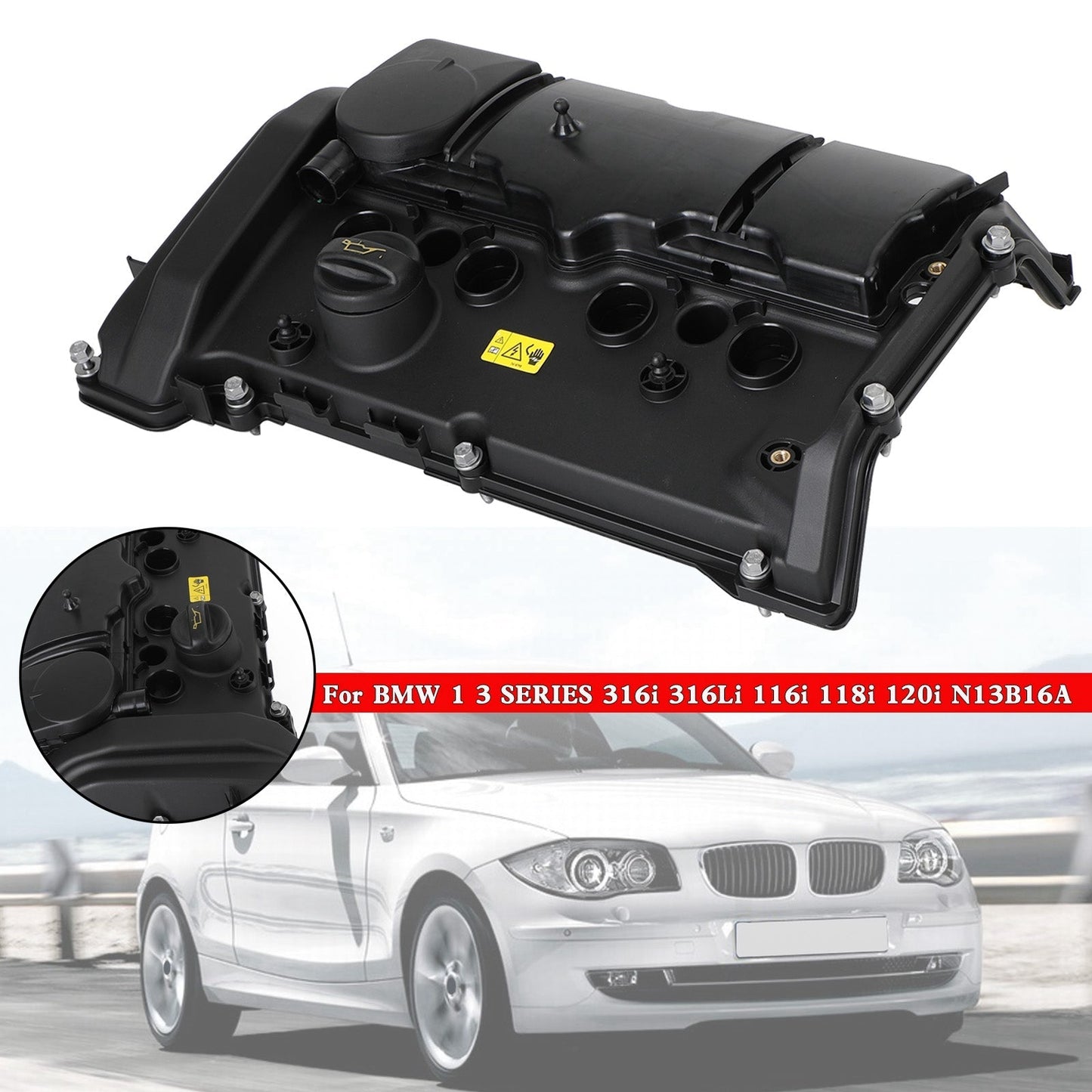 Couvercle de culbuteur 11127646553 11122470429 pour BMW Série 1 3 316i 316Li 116i 118i N13B16A