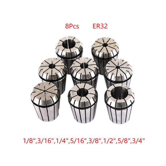 10Pcs ER16 Spring Collet Set For CNC Milling Lathe Tool Engraving Machine Steel