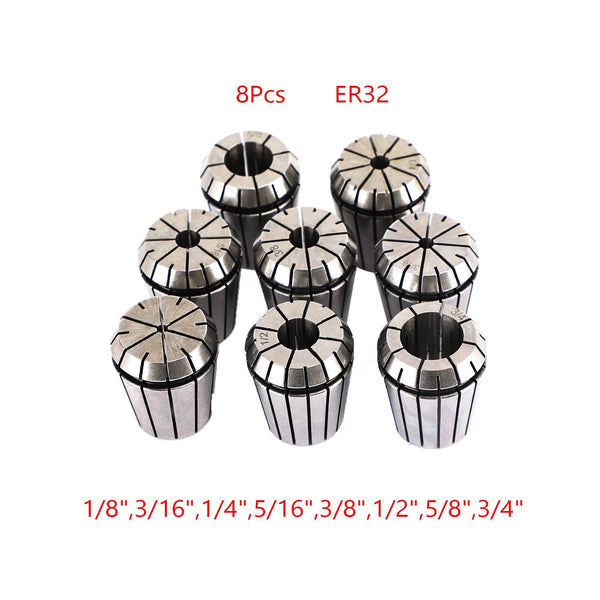 15Pcs ER11 Spring Collet Set For CNC Milling Lathe Tool Engraving Machine Steel