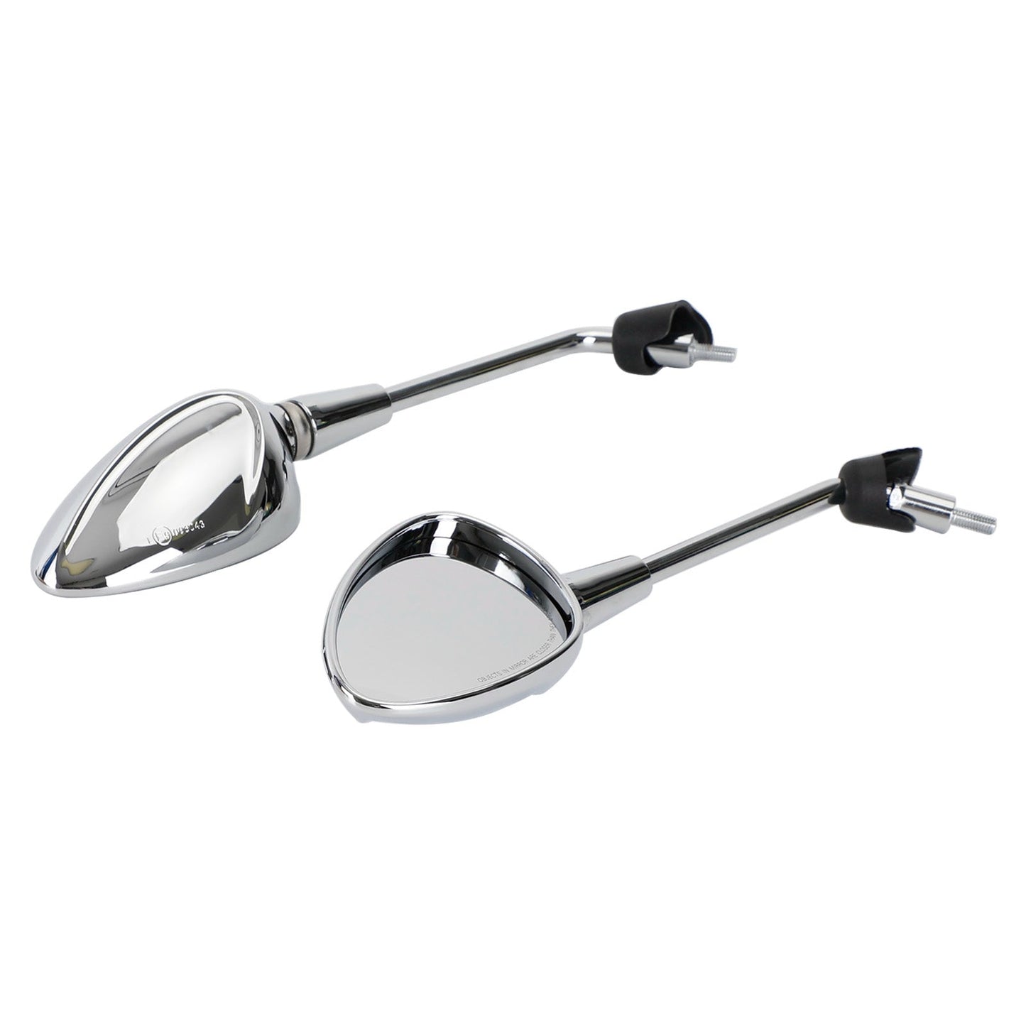 Paire de rétroviseurs chromés pour Vespa GTS HPE, Sprint, Primavera, 50, 125, 150, Elettrica