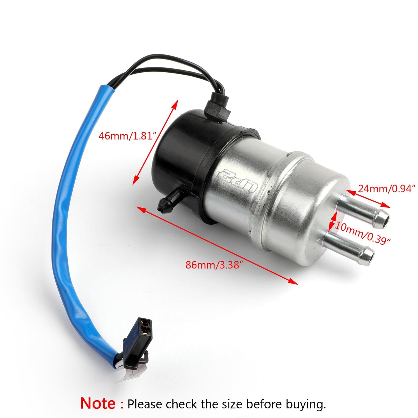 Pompe à essence électrique 8 mm pour Yamaha FZX 250 750 FZR 250R 400 600 YZF600R FZS600