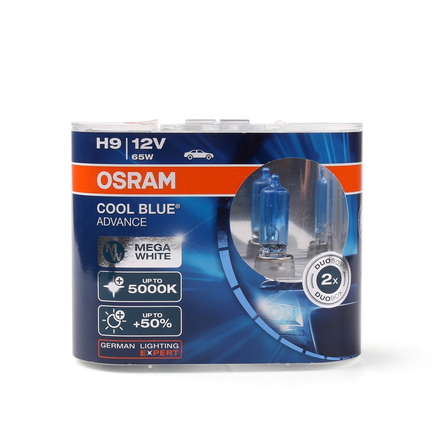 OSRAM Globe Luces Azul Blanco 5000K Lampes halogènes froides Hyper+Plus 65W H9 PGJ19-5