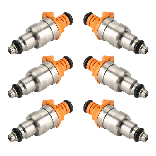 Inyectores de combustible Cherokee I6 4.0L (1987-1998), 6 piezas, 33007127, 53003956, 53030343