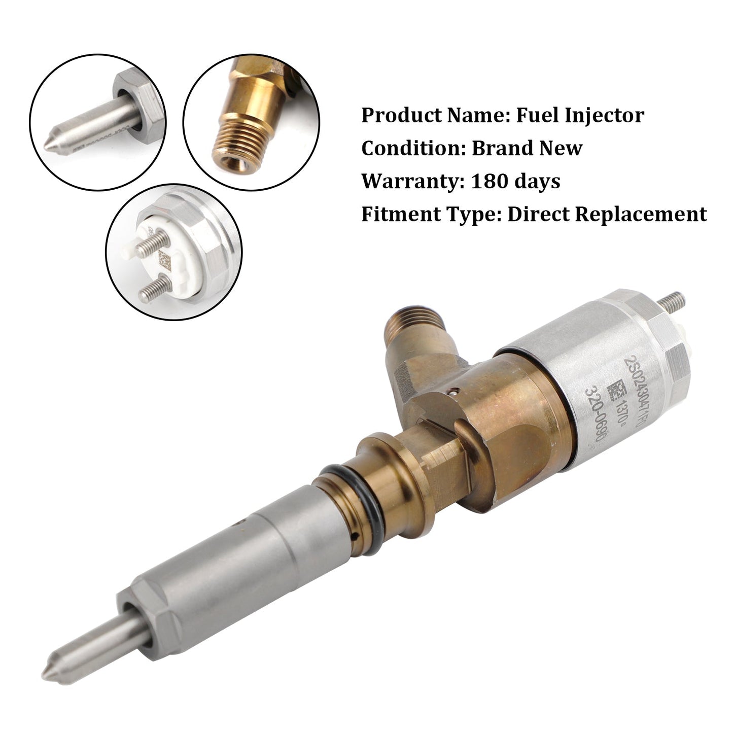 Inyector de combustible Caterpillar Perkins C6.6 1PS 2645A749 320-0690 306-9390
