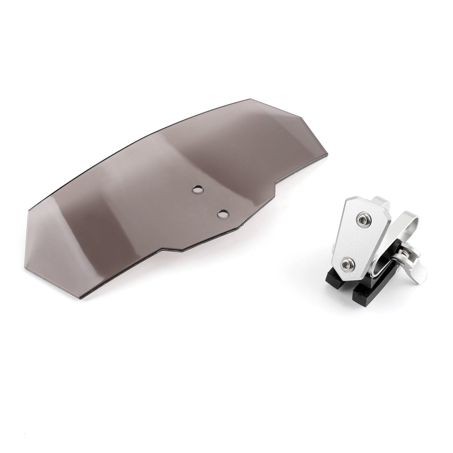 Déflecteur d'extension de pare-brise réglable pour Honda Yamaha, universel, fumé