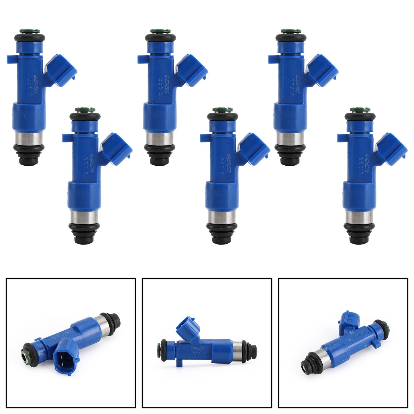 Inyectores de combustible para Nissan 370Z (2003-2015), 6 piezas: 63570, 16600-JF00A, 14002-AN001