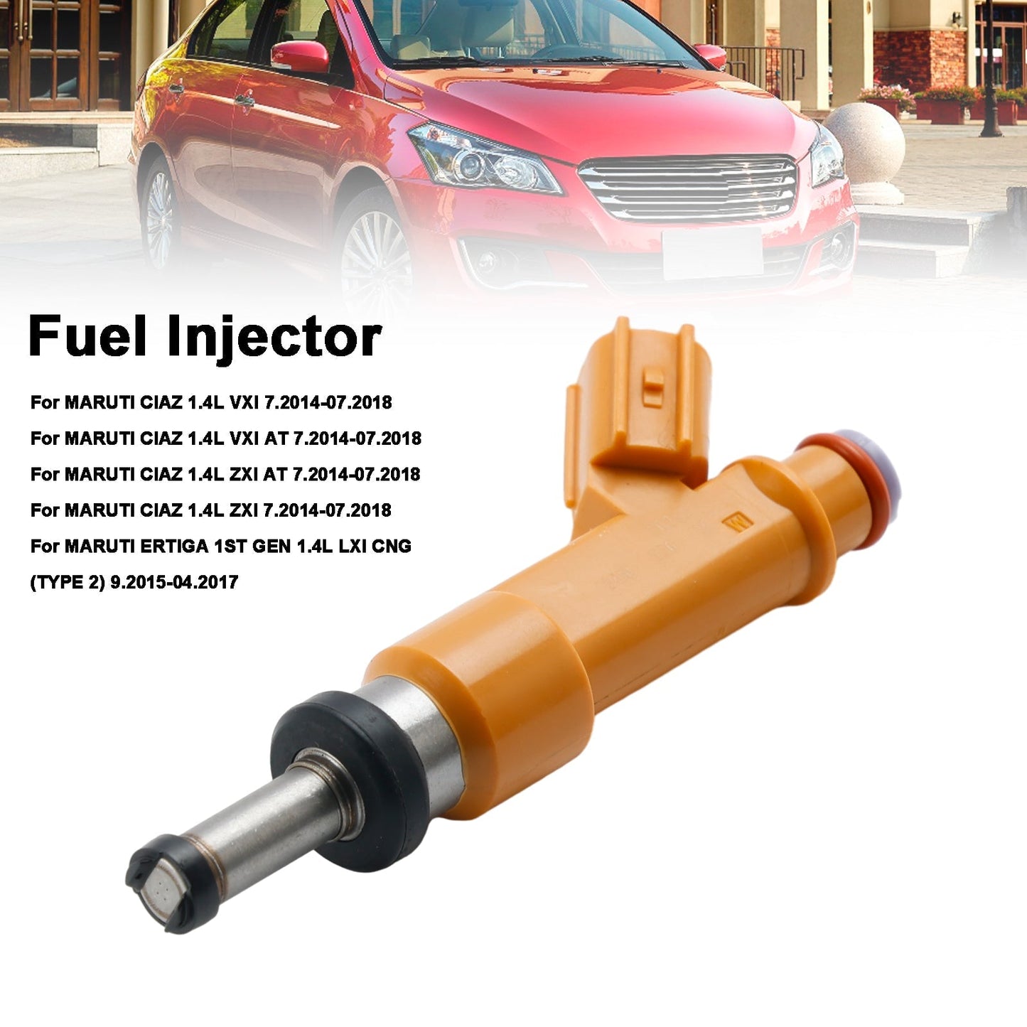 10.2014-11.2017 Injecteurs de carburant Maruti Swift 2e génération 1,2 L 15710M83P00