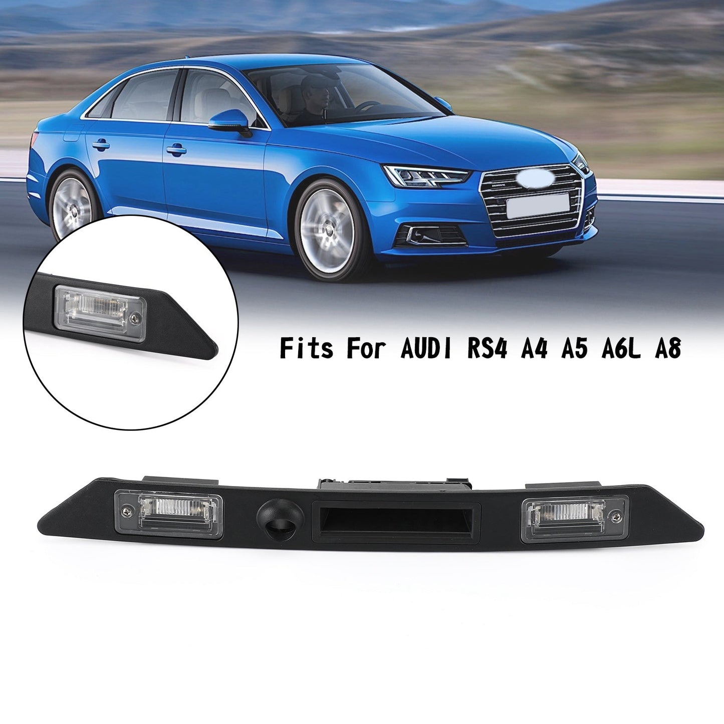 Interrupteur de poignée de coffre et de hayon pour éclairage de plaque d'immatriculation arrière pour AUDI RS4 A4 A5 A6L A8
