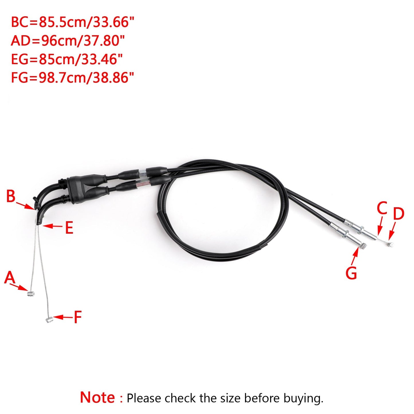 Câble d'accélérateur Kawasaki ZX600 Ninja ZX-6R 09-17 54012-0277