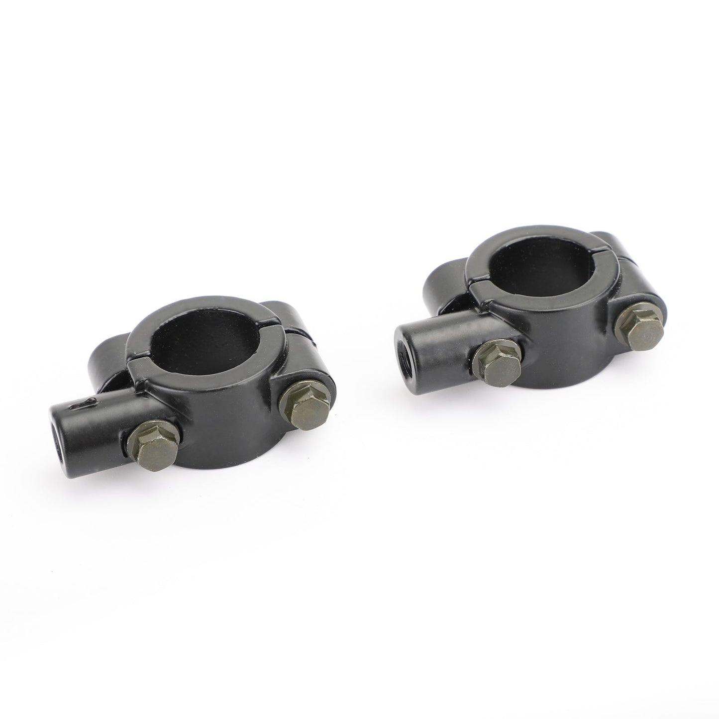 Adaptateur de rétroviseur de guidon de moto 7/8" avec support de fixation à pince 8 mm CW en aluminium