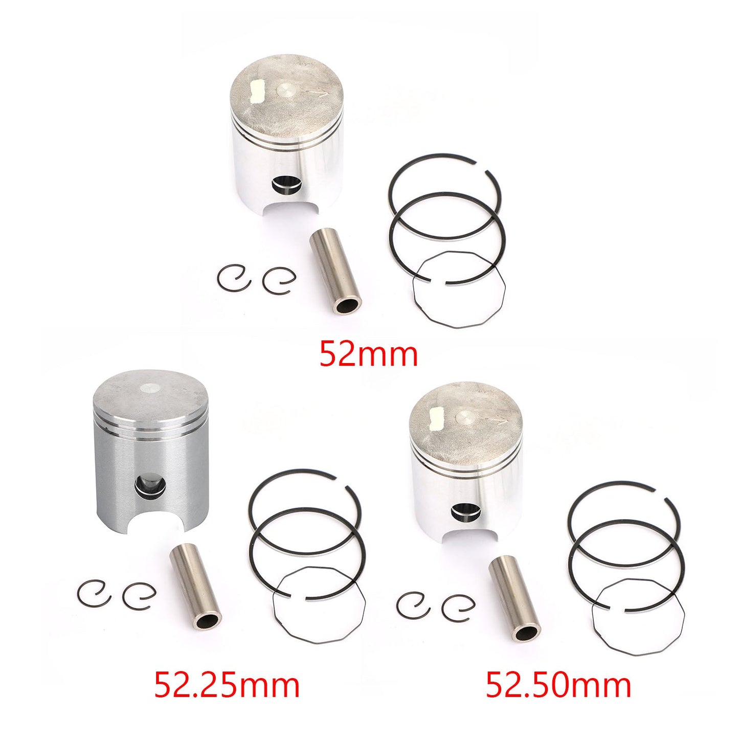 Kit de clips de segment de piston Yamaha pour Yamaha LT2, LT3, LT2M, LT3MX, AG100 1996, YB100 1974-1977 1987