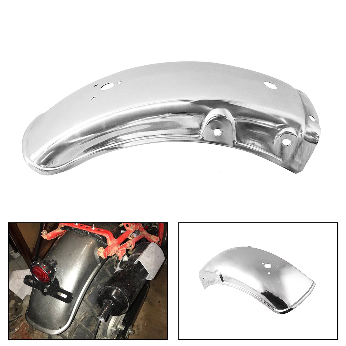Motorcycle Motorbike Rear Hugger Fender Mudguard for For Suzuki GN125 GN250