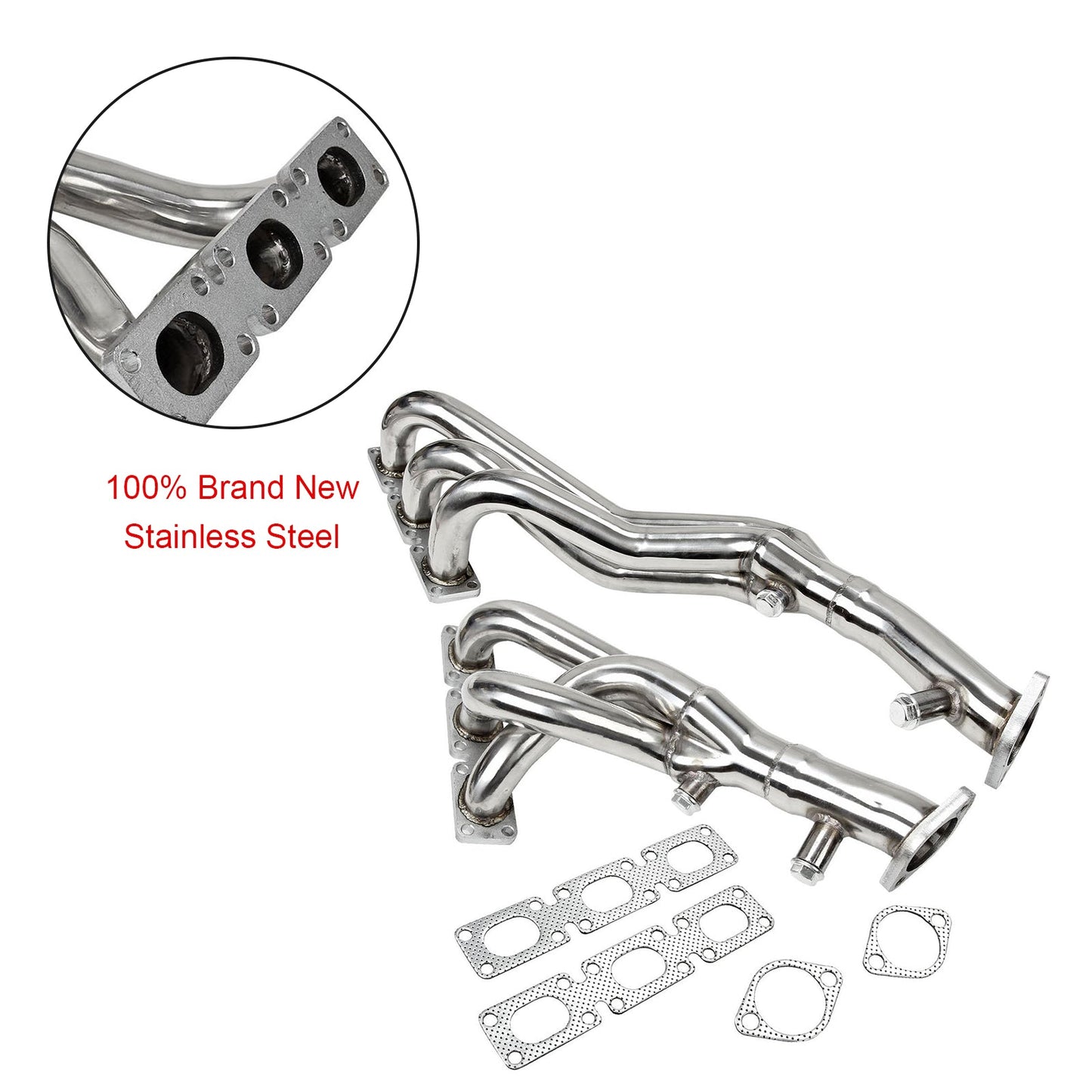 Collecteur d'échappement en acier inoxydable pour moteurs BMW Z3 2,5 L/2,8 L/3,0 L de 1996 à 2002