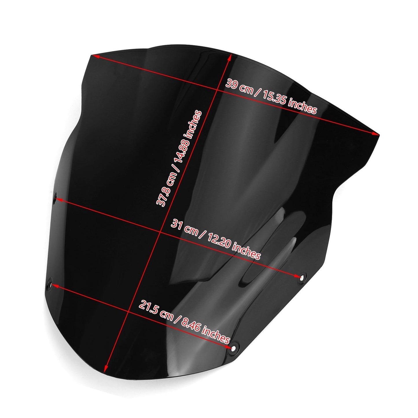 Parabrisas Kawasaki Ninja 650 ER6F 2009-2011, color negro