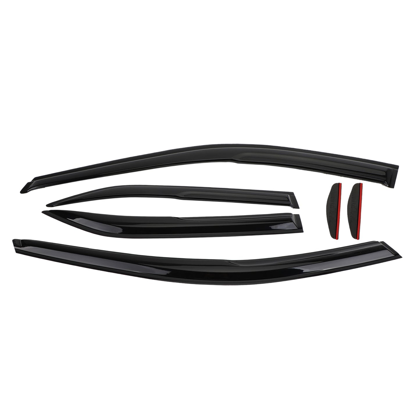 Kit de 6 pare-soleil et pare-pluie pour vitres de voiture Toyota Camry 12-17