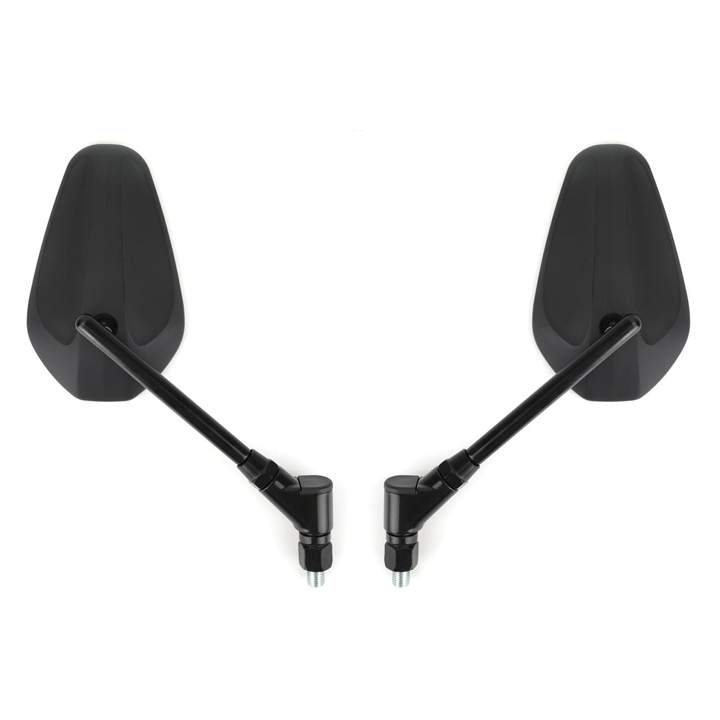 Rétroviseurs latéraux gauche et droit noirs neufs pour moto Cruiser Chopper M10 10 mm