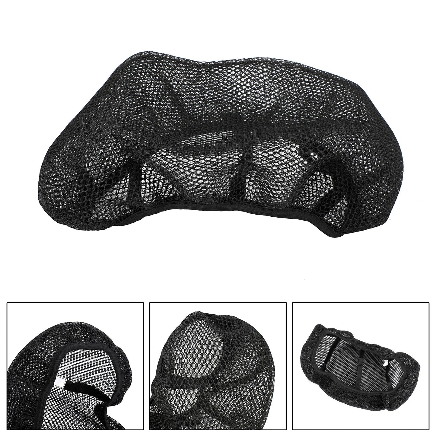 Housse de siège universelle en maille résistante à la chaleur pour moto, scooter, moto, taille XXXL
