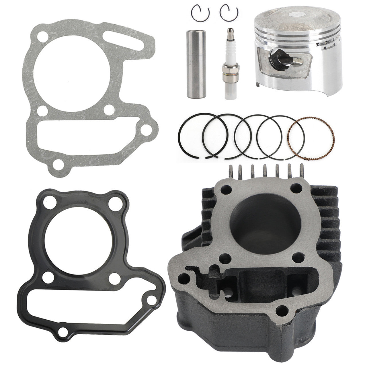 Kit de joints et segments de piston pour cylindre, corps et piston, Yamaha Raptor 80 YFM80W YFM80R STD 47 mm 79 cm³ (2002-2008) 22K-11311-02-00