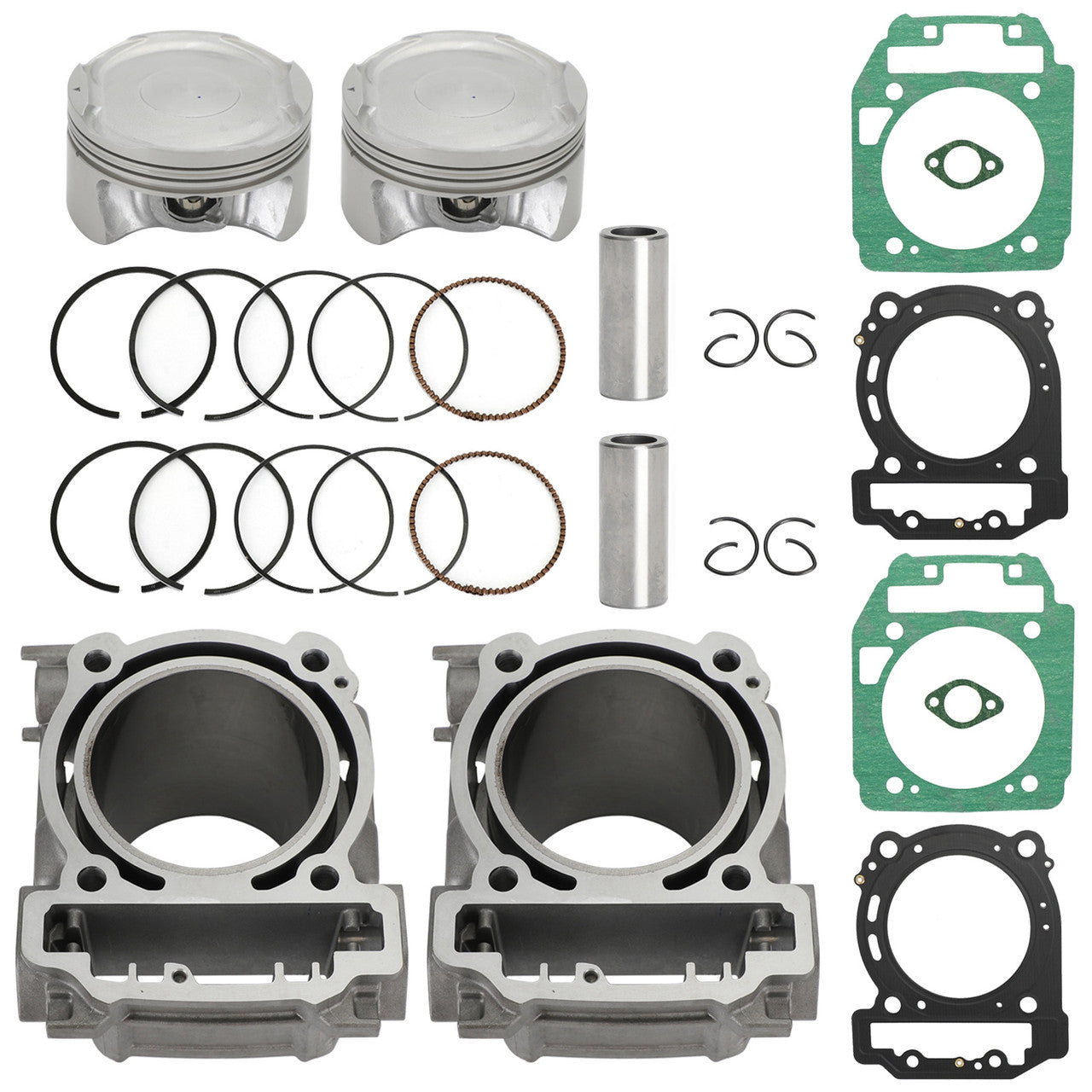 Kit de cylindres avant et arrière standard de 91 mm (420623566 et 420623565) pour Can-Am BRP Renegade 1000/R T3 (2012-2020)