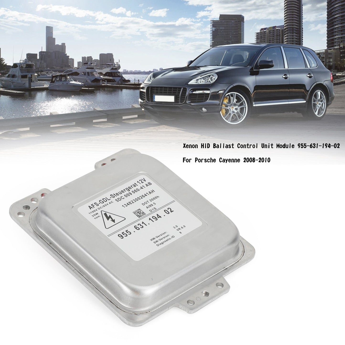 Module de commande de ballast HID au xénon pour Porsche Cayenne 2008-2010 955-631-194-02