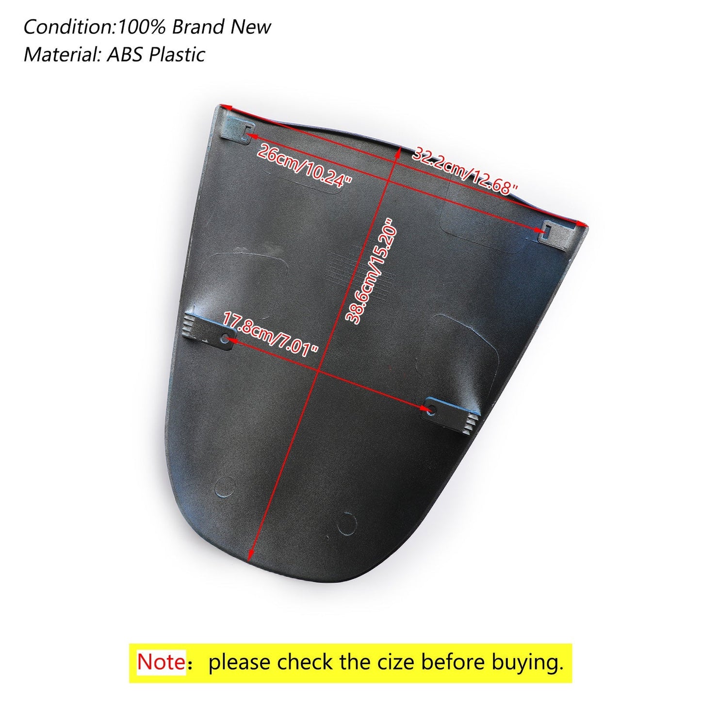 Capot de carénage de siège arrière en ABS pour Kawasaki Ninja ZX12R 2000-2008, bleu