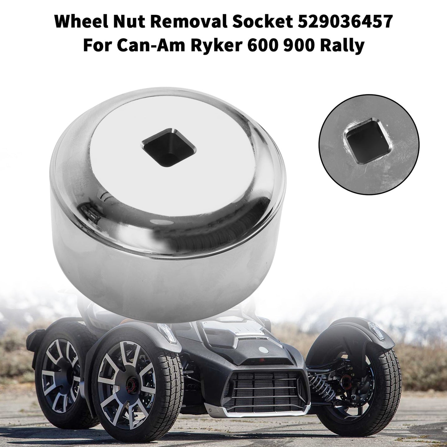 Douille de démontage d'écrou de roue 529036457 pour Can-Am Ryker 600 900 Rally