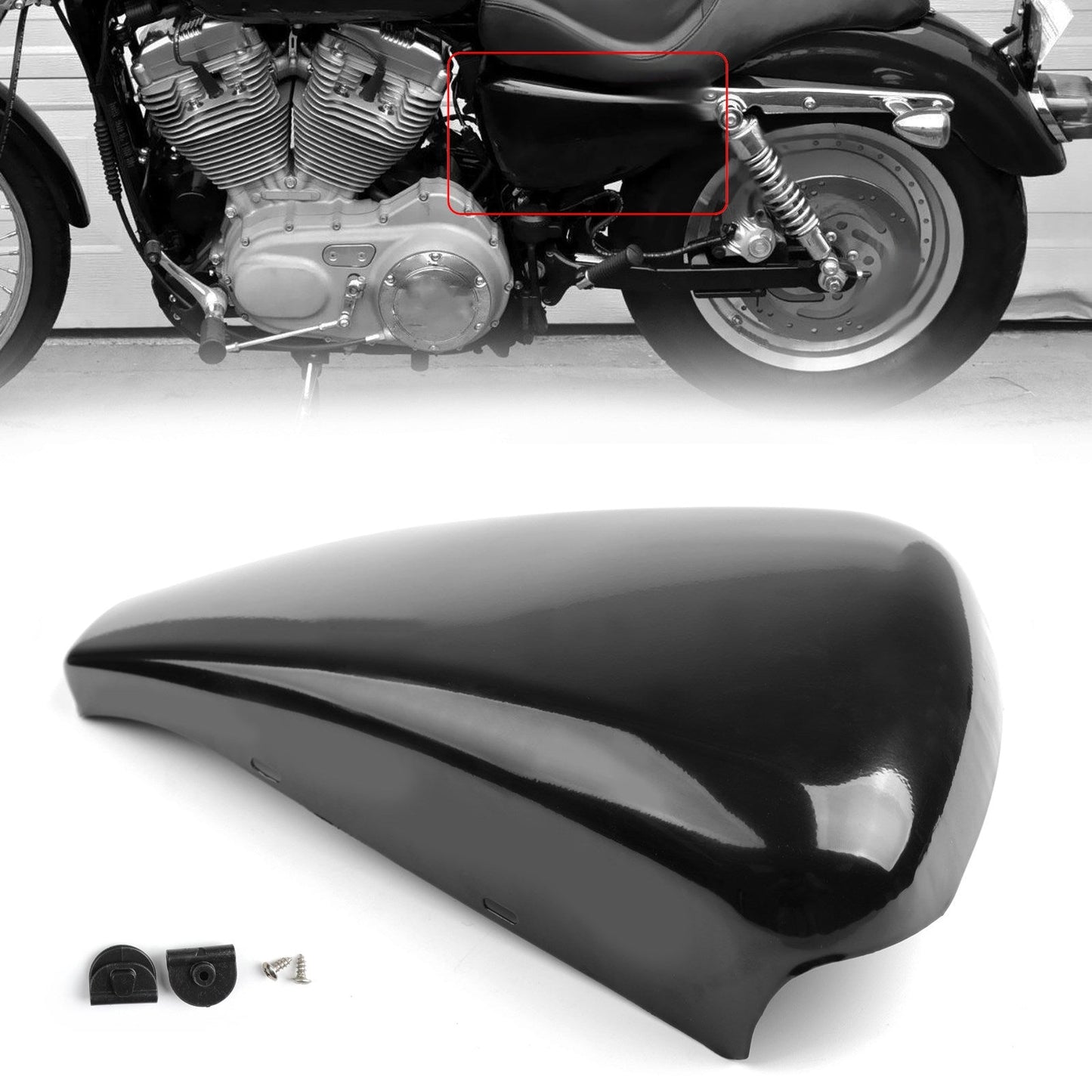 Cache-batterie côté gauche pour Sportster XL Iron 883 1200 2014-2018